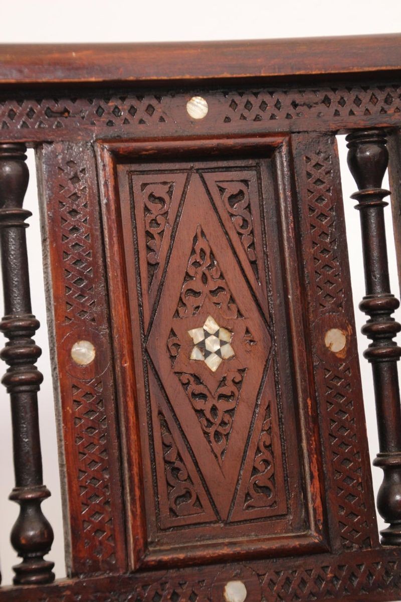 19th Century Middle Eastern Egyptian Moorish Corner Chairs