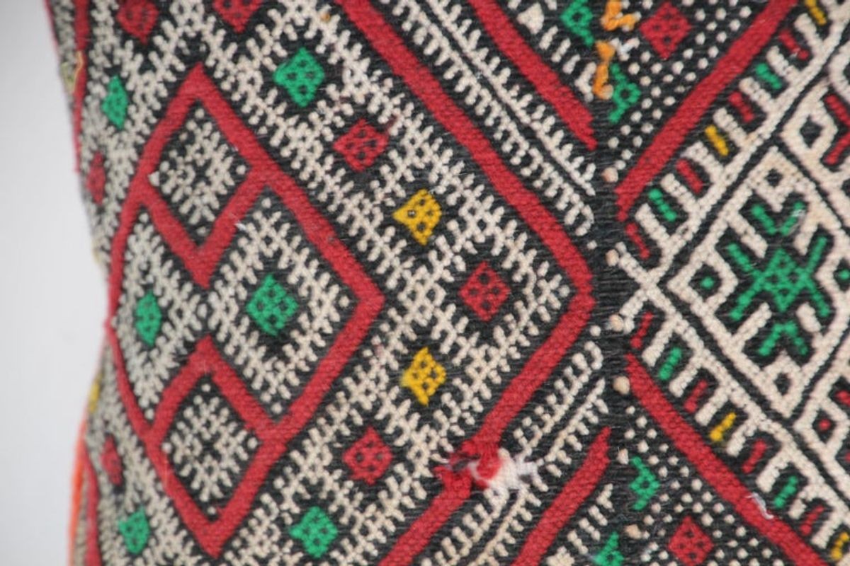 Moroccan African Tribal Throw Kilim Pillow