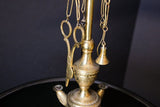Anglo Indian Victorian Brass Oil Lamp 19th Century