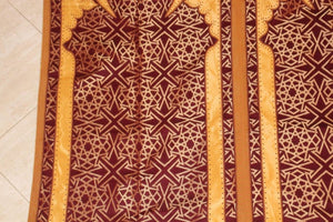 Moroccan Wall Hanging Hiti with Moorish Arches Red and Gold