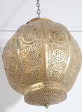 Handcrafted Moroccan Gilt Metal Pendant, North Africa