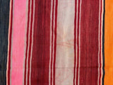 Moroccan Vintage Flat-Weave Stripe Kilim Rug