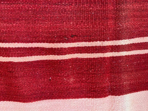 Moroccan Vintage Flat-Weave Tribal Kilim Rug