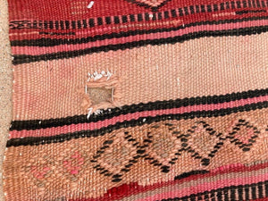 Moroccan Vintage Kilim Tribal Rug, circa 1960's