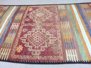 1960s Authentic Moroccan Vintage Tribal Rug