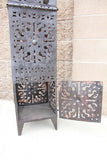 Large Outdoor Metal Moroccan Hurricane Candle Lantern