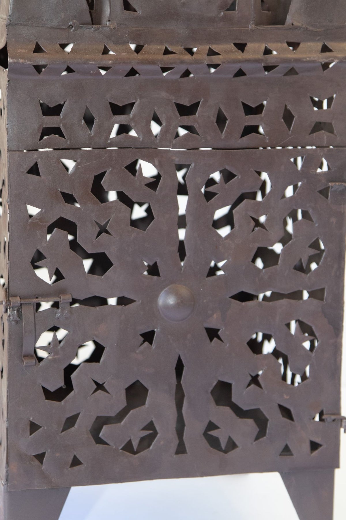 Hand-Crafted Moroccan Hurricane Candle Lantern in Moorish Style