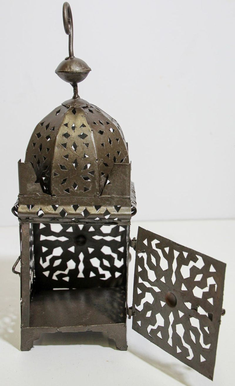 Moroccan Hurricane Metal Candle Lantern