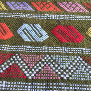 1980s Vintage Moroccan Berber Rug
