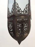 Handcrafted Moroccan Moorish Milky Glass Pendant Light