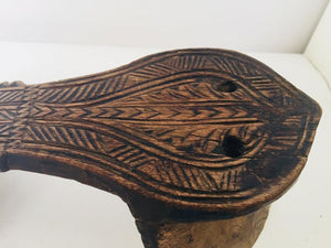 Antique Carved Wooden Harem Shoe