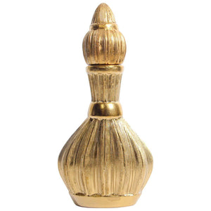 Moorish Bohemian Gilt Porcelain Lidded Flask