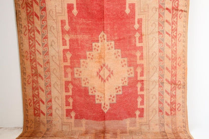 Vintage Moroccan Berber Tribal Rug, Handwoven Wool & Goat Hair, 1960s