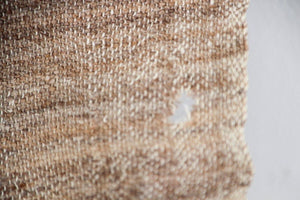 1960s Moroccan Vintage Flat-Weave Brown Tribal Organic Textile