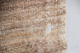 1960s Moroccan Vintage Flat-Weave Brown Tribal Organic Textile