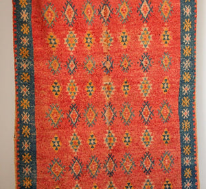 1960s Authentic Vintage Moroccan Berber Rug