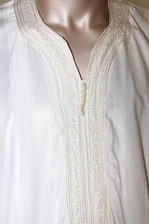 Moroccan Vintage Gentleman White Caftan, Kaftan