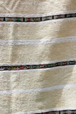 1960s Vintage Authentic Moroccan Wedding Blanket Throw with Sequins