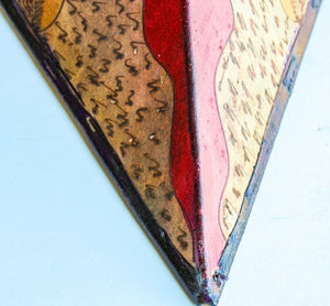 Hand-Painted Parchment Moroccan Art Wall Sconce