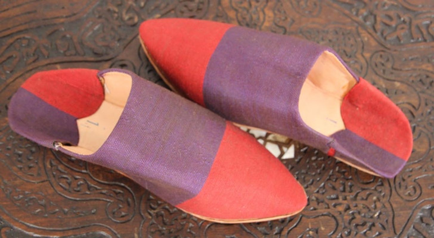 Moroccan Silk Slippers Marrakech Babouches