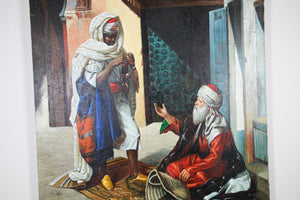 Moroccan Moorish Orientalist Oil Painting