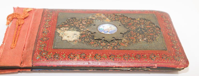 Hand Painted Middle Eastern Qajar Style Picture Photo Album