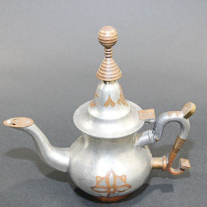 African Tuareg Silver Pewter Tea Pot from Mauritania
