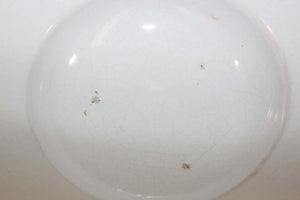 Vintage Talavera Large Stoneware White Bowl Spain