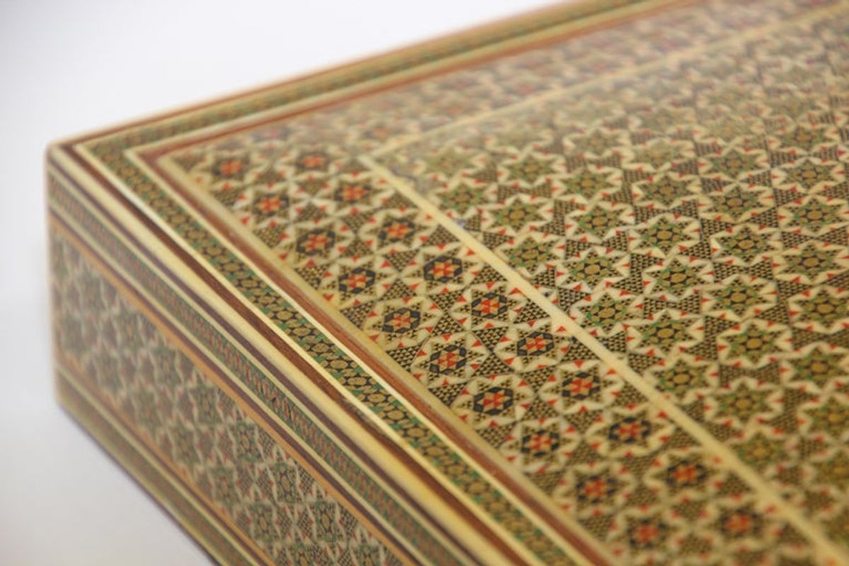Moorish Micro Mosaic Inlaid Jewelry Box