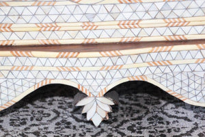 White Inlay Moorish Moroccan Nightstand Dresser