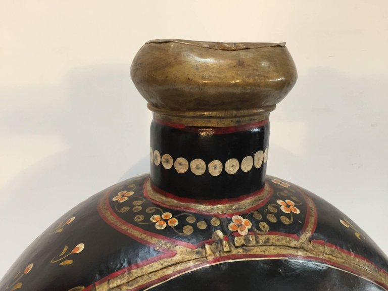 Hand-Hammered Anglo Raj Black Metal Jug