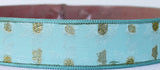 Moroccan Caftan Belt Silk Blue Fabric