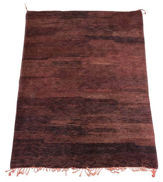 Moroccan Brown Beni Ouarain Tribal Rug