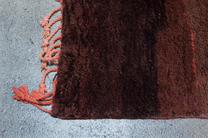 Moroccan Brown Beni Ouarain Tribal Rug