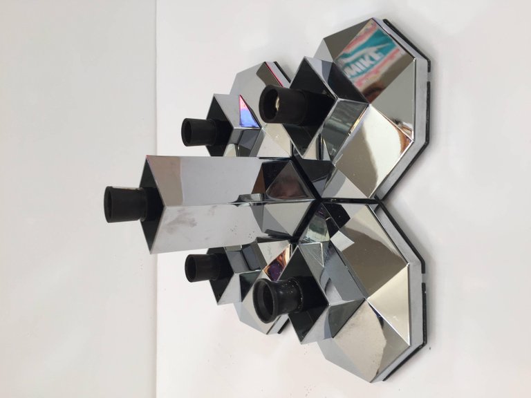 Large Modular Wall or Ceiling Lamp by Motoko Ishii for Staff, 1970s