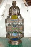 Moroccan Vintage Moorish Glass Lantern from Marrakech