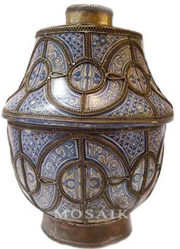 Large Moroccan Antique Urn from Fez