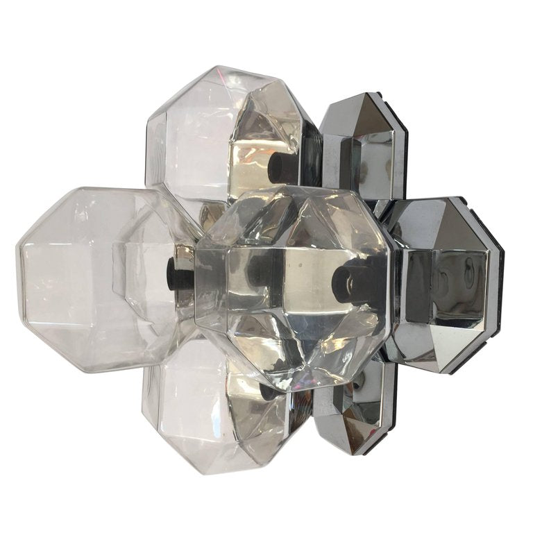 Large Modular Wall or Ceiling Lamp by Motoko Ishii for Staff, 1970s