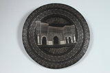 Moroccan Hanging Black Metal Tray from Meknes