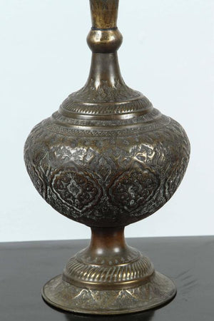 Indo-Persian Decorative Copper Urn