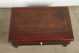19th Century Victorian Wood Dressing Table Mirror with Jewelry Chest