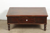 19th Century Victorian Wood Dressing Table Mirror with Jewelry Chest