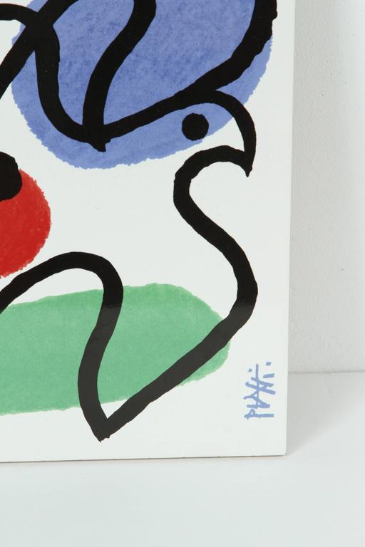 Post Modern Celestino Piatti Ceramic Art Tiles in Picasso Style