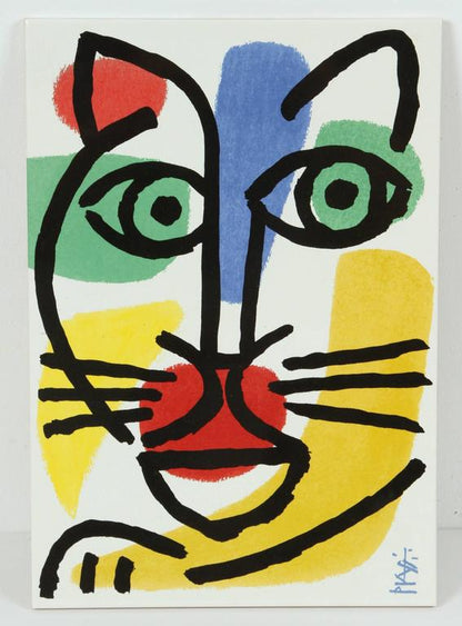 Post Modern Celestino Piatti Ceramic Art Tiles in Picasso Style
