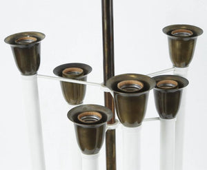 Modern Brass and Marble Tommi Parzinger Table Lamp