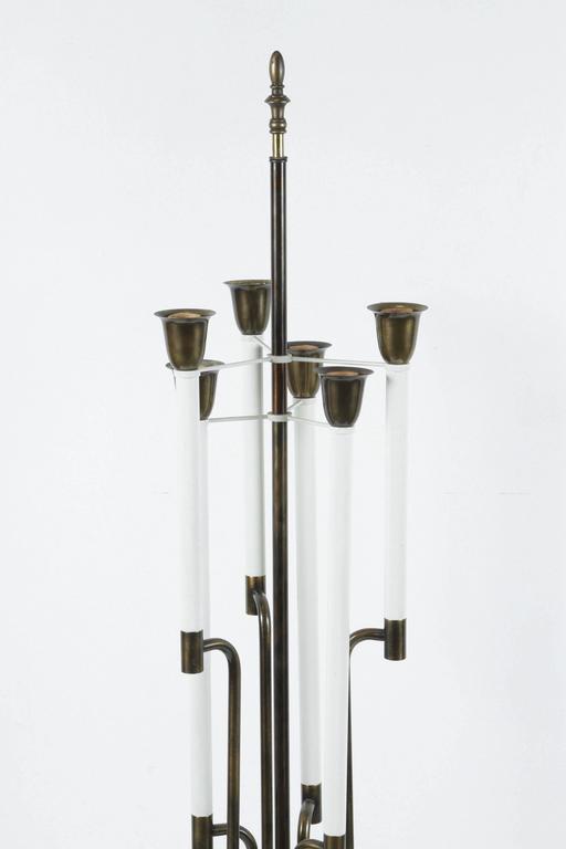 Brass and Marble Tommi Parzinger Stiffel Brass Plated Lamp