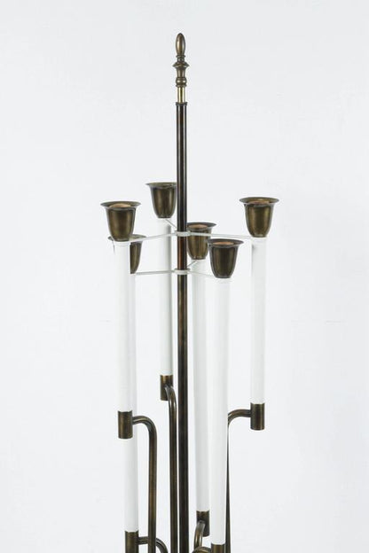 Brass and Marble Tommi Parzinger Stiffel Brass Plated Lamp