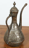 Middle Eastern Persian Tinned Copper Ewer