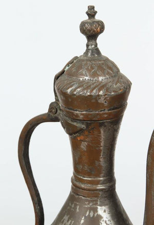Middle Eastern Persian Tinned Copper Ewer