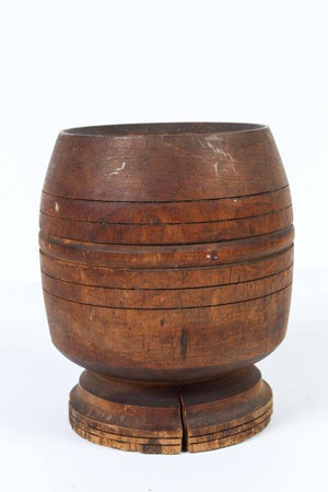 Wooden African Mortar and Pestle